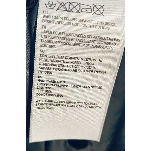 Uniqlo Skirt Womens Large Black Quilted Wrap Mini Snap Closure Gorpcore Puffer - Picture 6 of 6